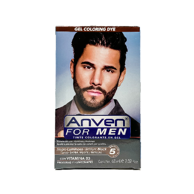 Tinte Anven For Men Negro Luminoso 60ml