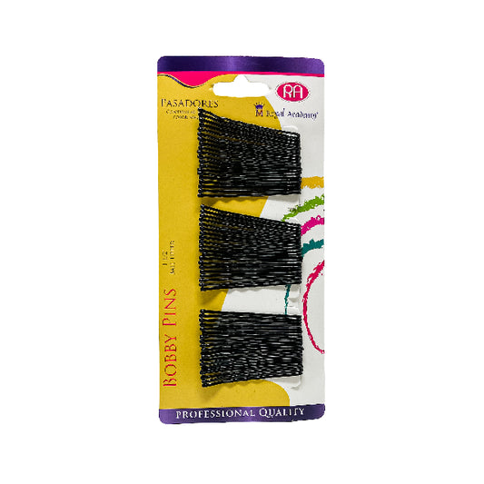 Pasador Mini Royal Academy 1 1/2" 60pz Negro 1501
