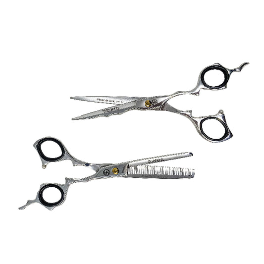 Combo Tijeras Trento Acero Japones Plateado 6" 152462