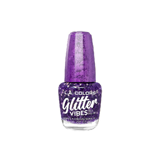 Esmalte La Colors Glitter Vibes Purple-Razzi CNL359