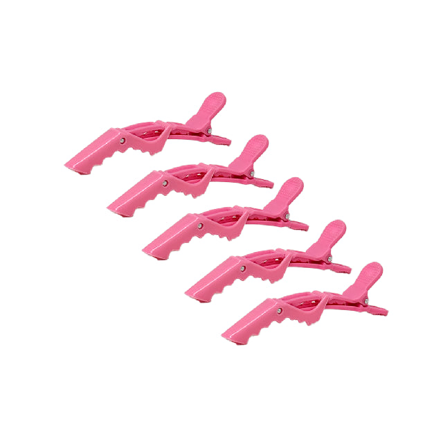 Pinza Cocodrilo VR Rosa 5pza TIJ116R