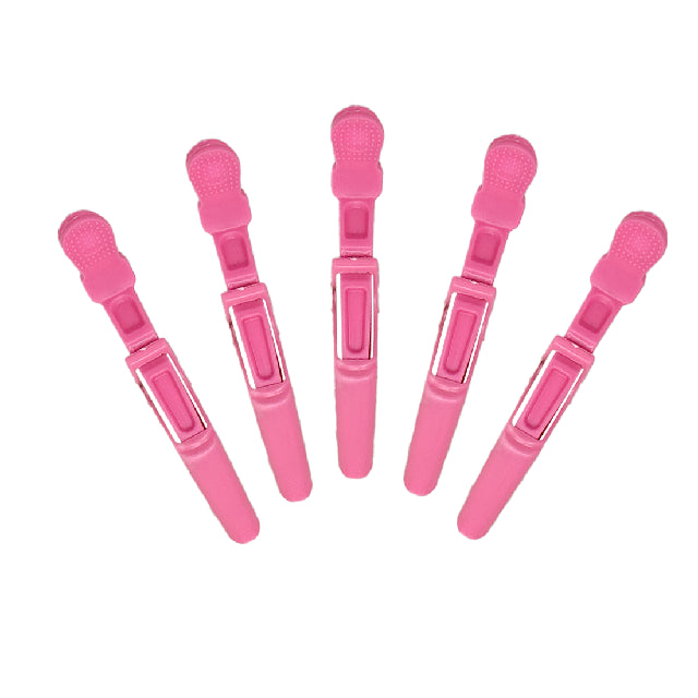 Pinza Cocodrilo VR Rosa 5pza TIJ116R