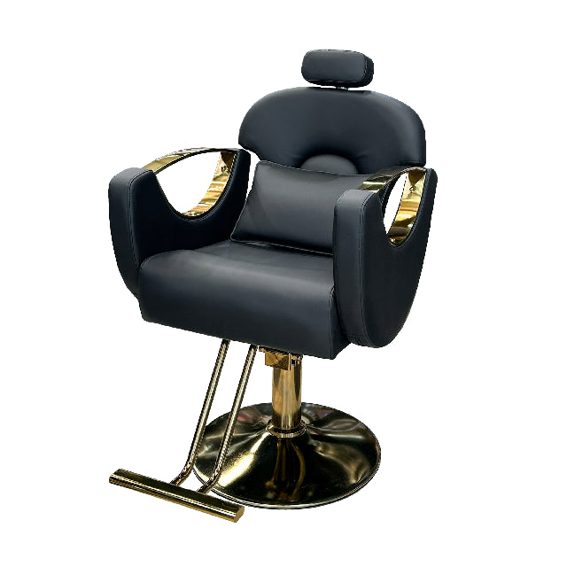 Sillon JL F5 Negro Dorado Respaldo Alto 153382