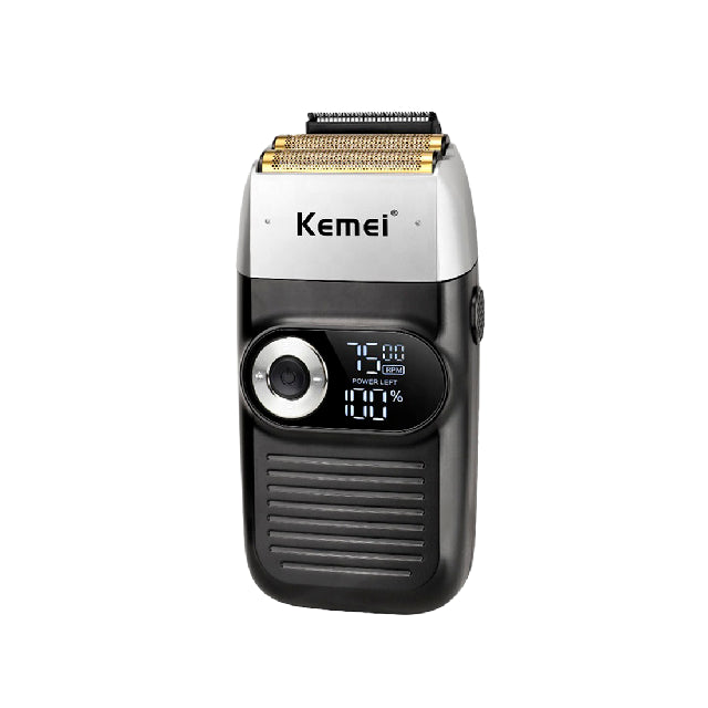 Shaver Kemei Negra y Plata KM-2026 Shaver y Trimmer