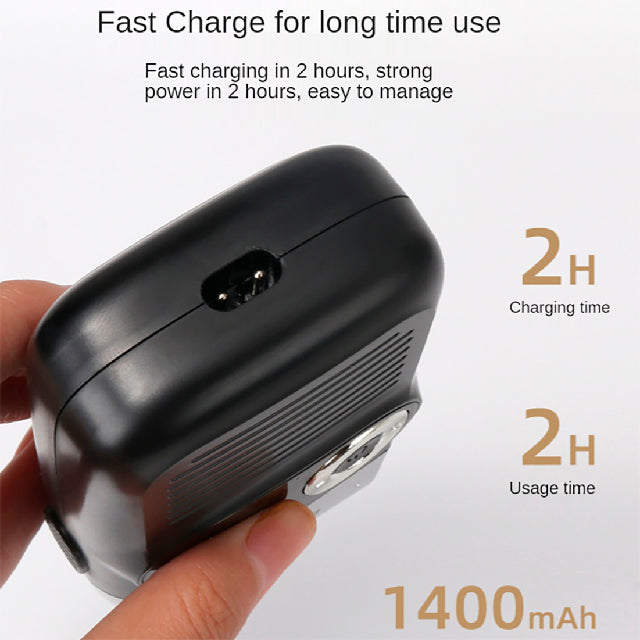 Shaver Kemei Negra y Plata KM-2026 Shaver y Trimmer