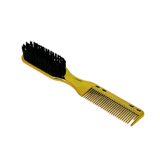 Cepillo Arrastre y Peine Beard Brush Dorado