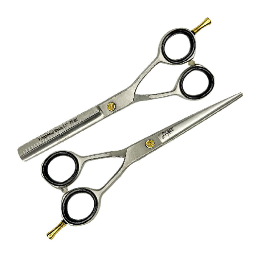 Combo Tijeras Aashta 5.5" Acero Plata PICBSK-63