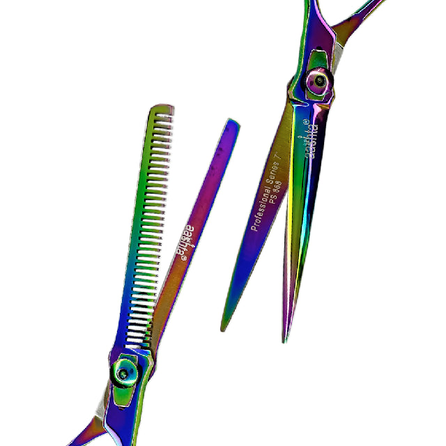 Combo Tijeras Aashta 7" Tornasol PICBSK-06