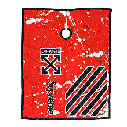 Capa Beauty B Premium Off White Negro Fondo Rojo 153472