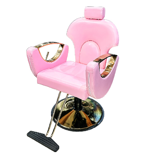 Sillon Ferrera Rosa Dorado Respaldo Alto 153502