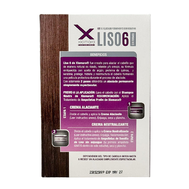 Alaciante Xiomara Liso 6 Sin Formol