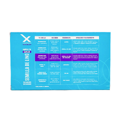 CAJA Ampolleta Xiomara Leave In Semilla Lino 12pza