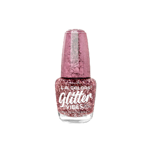 Esmalte La Colors Glitter Vibes Pink Bling Cnl357