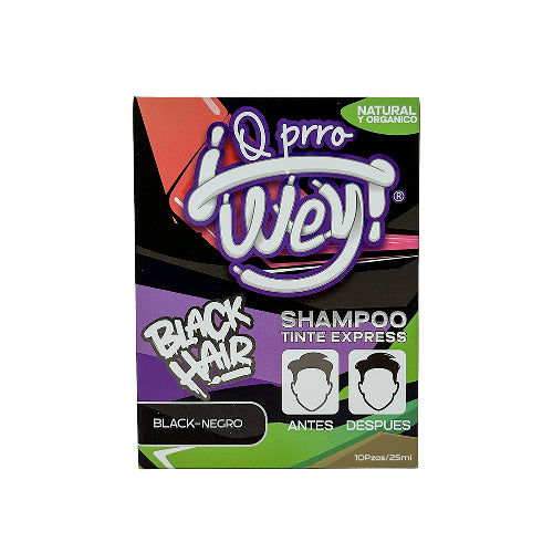 Caja Tintes Q Prro Wey Black Hair 10Pza