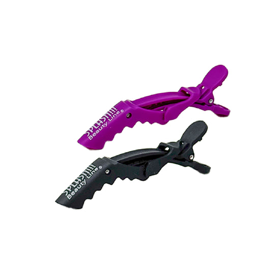 Pinza Cocodrilo Splash Negro/Morado 4Pza 1476-00