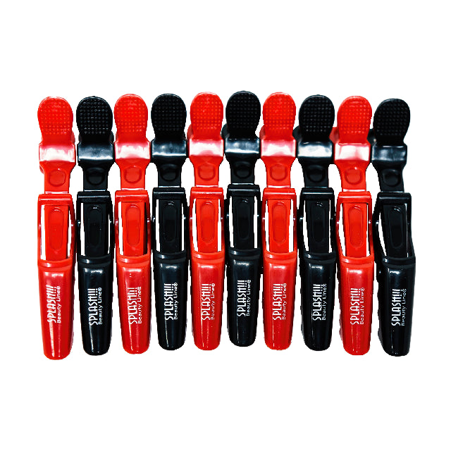 Pinza Cocodrilo Splash Rojo Negro 1474-00 10Pza