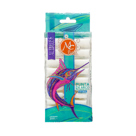 Tip Mc Nails Natural Punta En Arco 200Pza Mctp008