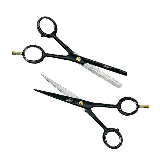 Combo Tijeras Aashta 5.5" Negro Picbsk-98