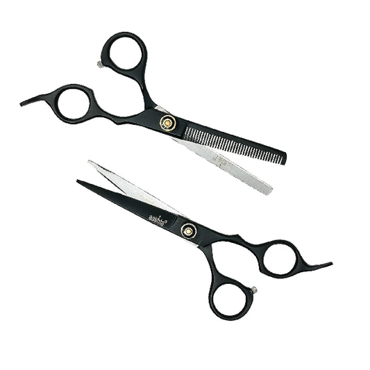 Combo Tijeras Aashta 6" Acero Negro Picbsk-02