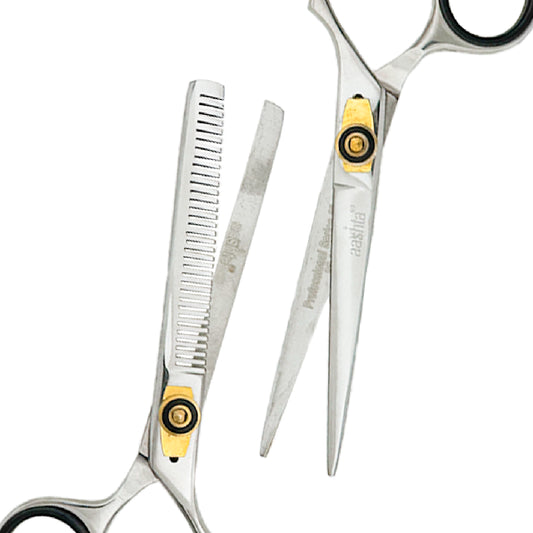 Combo Tijeras Aashta 6" Acero Plata Picbsk-85