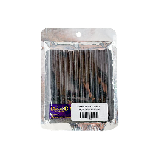 Keratina Barra Diamond Negra Paquete 12Pza