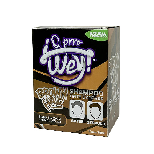 Caja Tintes Q Prro Wey Castaño Obscuro 10Pza