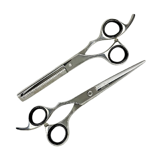 Combo Tijeras Aashta 6" Zurdo Plata Picbsk-77