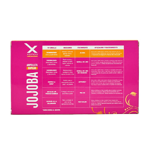 Caja Ampolleta Xiomara Jojoba 12Pza