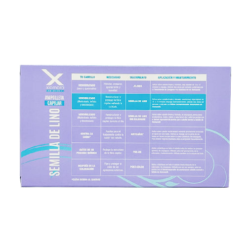 Caja Ampolleta Xiomara Semilla Lino 12Pza