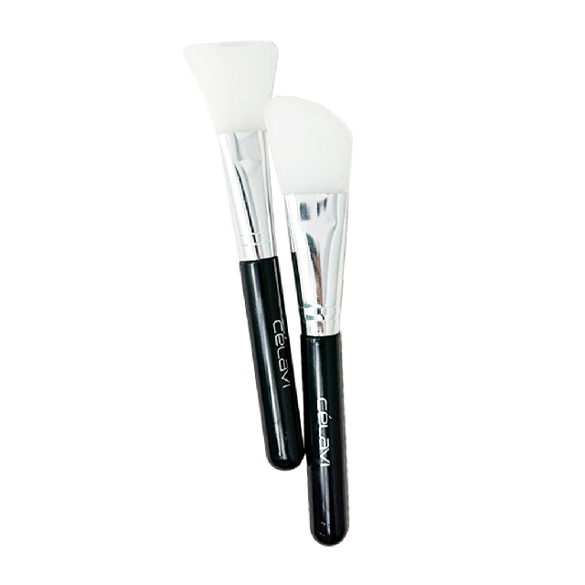 Combo Brochas Silicon Faciales Celavi Negro Plata 40350