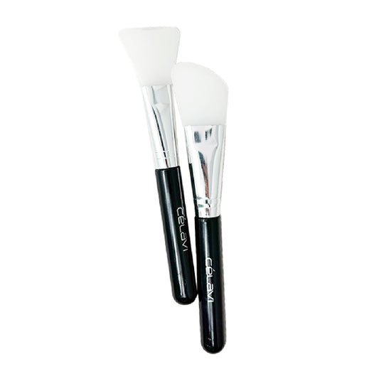 Combo Brochas Silicon Faciales Celavi Negro Plata 40350