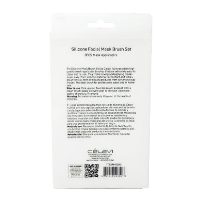 Combo Brochas Silicon Faciales Celavi Negro Plata 40350