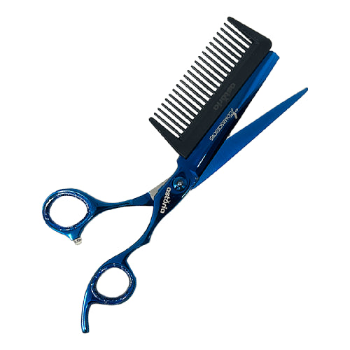 Tijera Astoria Con Peine Combscissors Azul