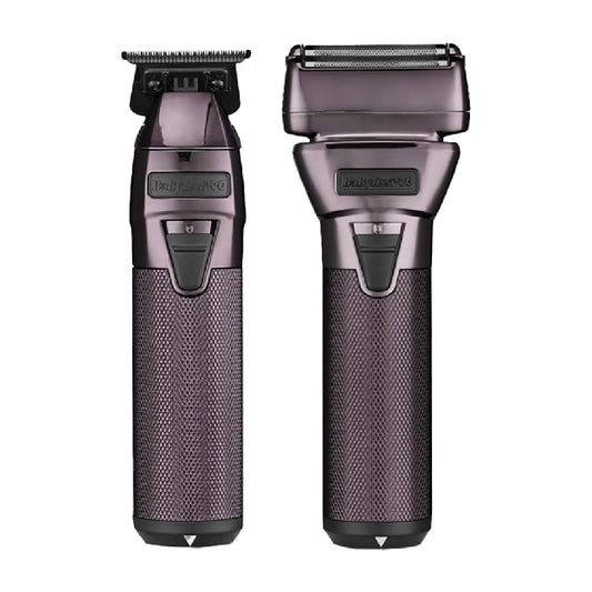 Combo Babyliss Fxone Shaver Y Skeleton Morado + Cargador Con 2 Baterias