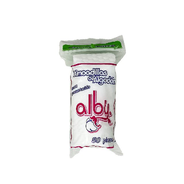 Algodon Alby Almohadilla 50Pza