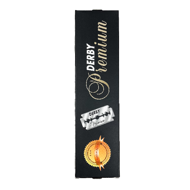 Navaja Derby Doble Negra Premium 100Pza