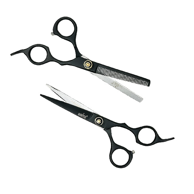 Combo Tijeras Aashta 6" Acero Negro Picbsk-02