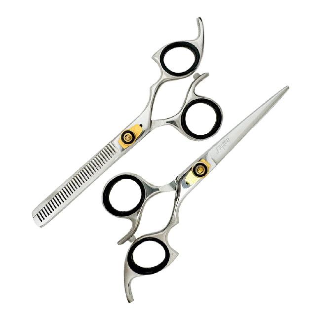 Combo Tijeras Aashta 6" Acero Plata Picbsk-85