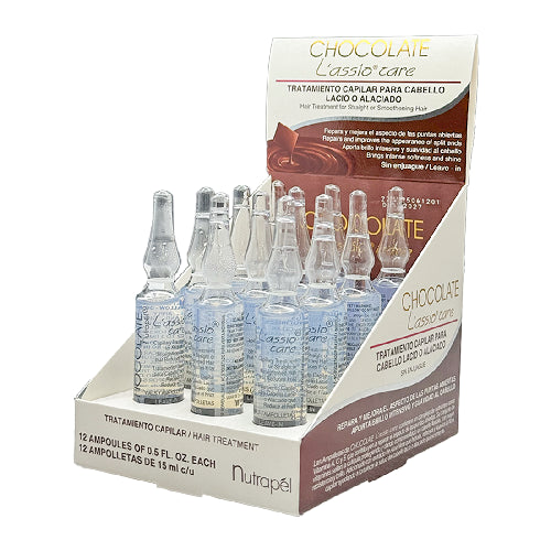 Caja Ampolletas Nutrapel Lassio Care Chocolate 12Pza