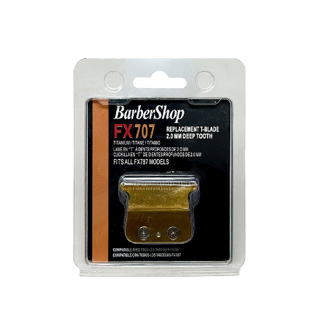 Cuchilla Barbershop Trimmer Skeleton Dorada Fx707