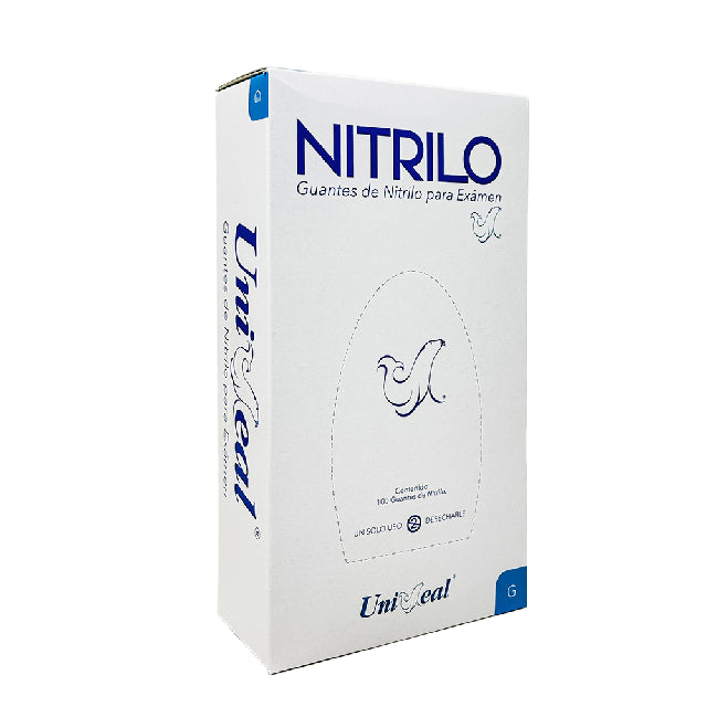 Caja Guante Uniseal Nitrilo Cobalto Grande 100Pza