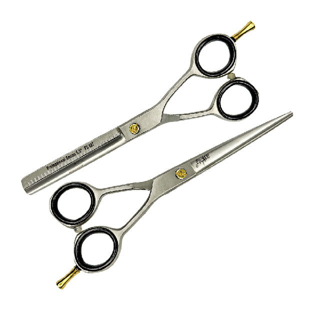 Combo Tijeras Aashta 5.5" Acero Plata Picbsk-63