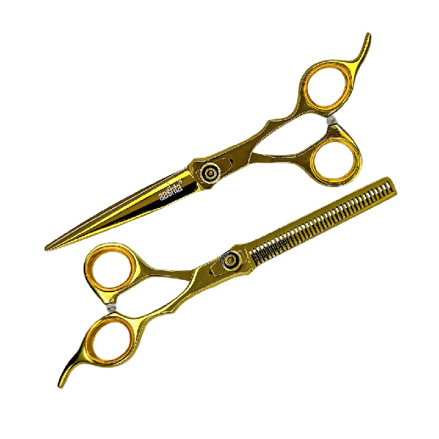 Combo Tijeras Aashta 7" Dorado Picbsk-05 Espada