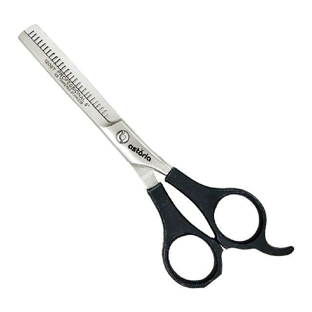Tijera Astoria Entresacado Mango Plastico Negro 1206T-Negro