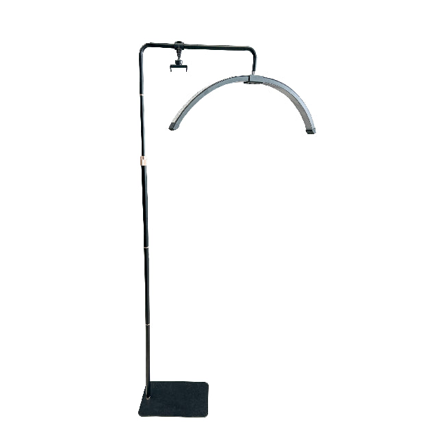 Lampara Led Zg Media Luna Con Pedestal Yx-13Pro Negra