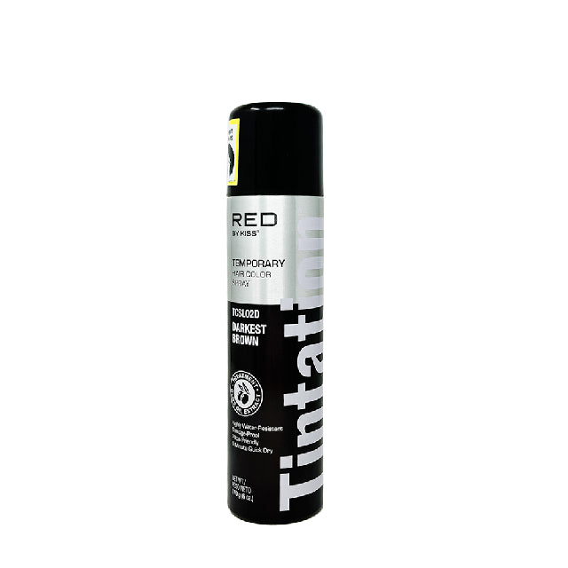 Retocador Temporal Kiss Express Spray Darkest Brown Tintation 170G
