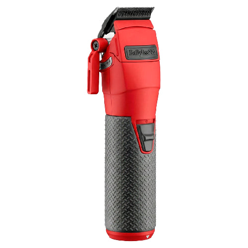 Combo Babyliss Fx One Clipper Trimmer Y Cargador Con 2 Pilas Rojo