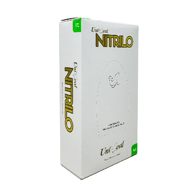 Caja Guante Uniseal Nitrilo Oro Mediano 100Pza