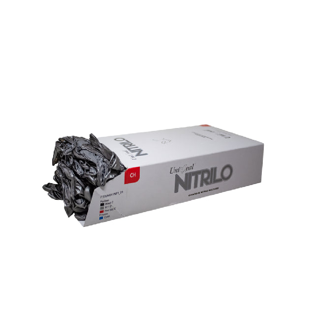Caja Guante Uniseal Nitrilo Plata Chico 100Pza