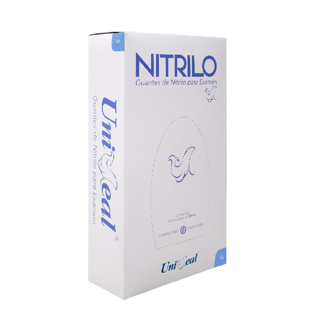 Caja Guante Uniseal Nitrilo Lila Grande 100Pza